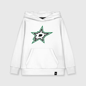 Детская толстовка хлопок с принтом HC Dallas Stars , 100% хлопок | Круглый горловой вырез, эластичные манжеты, пояс, капюшен | club | dallas | hockey | stars | клуб | хоккей