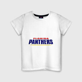 Детская футболка хлопок с принтом HC Florida Panthers Sign , 100% хлопок | круглый вырез горловины, полуприлегающий силуэт, длина до линии бедер | club | florida | hockey | panthers | клуб | хоккей