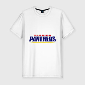 Мужская футболка премиум с принтом HC Florida Panthers Sign , 92% хлопок, 8% лайкра | приталенный силуэт, круглый вырез ворота, длина до линии бедра, короткий рукав | club | florida | hockey | panthers | клуб | хоккей