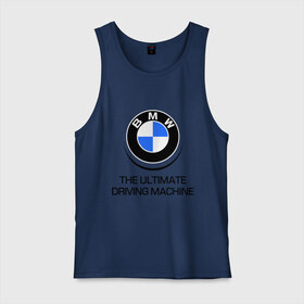 Мужская майка хлопок с принтом BMW Driving Machine , 100% хлопок |  | bmw | driving | machine | ultimate