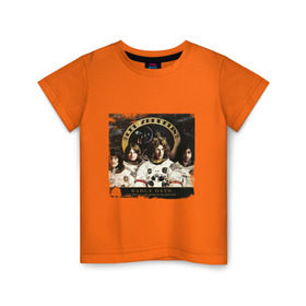 Детская футболка хлопок с принтом Лед Зеппелин , 100% хлопок | круглый вырез горловины, полуприлегающий силуэт, длина до линии бедер | led zeppelin