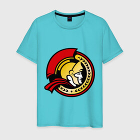 Мужская футболка хлопок с принтом HC Ottawa Senators Alternative , 100% хлопок | прямой крой, круглый вырез горловины, длина до линии бедер, слегка спущенное плечо. | Тематика изображения на принте: alternative | club | hockey | ottawa | senators | золото | хоккей