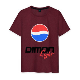 Мужская футболка хлопок с принтом Дима Лайт , 100% хлопок | прямой крой, круглый вырез горловины, длина до линии бедер, слегка спущенное плечо. | dimon | light | pepsi | дима | димон | дмитрий | лайт | пепси | пэпси
