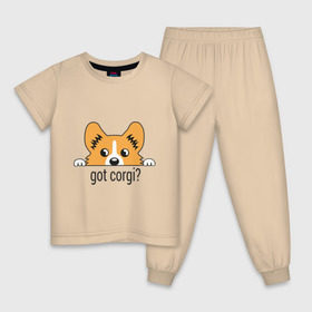 Детская пижама хлопок с принтом Got Corgi , 100% хлопок |  брюки и футболка прямого кроя, без карманов, на брюках мягкая резинка на поясе и по низу штанин
 | Тематика изображения на принте: got corgi | корги | пес | собака