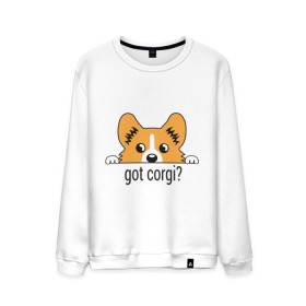 Мужской свитшот хлопок с принтом Got Corgi , 100% хлопок |  | got corgi | корги | пес | собака