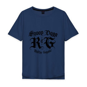Мужская футболка хлопок Oversize с принтом Snoop Dogg , 100% хлопок | свободный крой, круглый ворот, “спинка” длиннее передней части | rap | snoop dogg | музыка | рэп | снуп дог