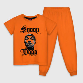 Детская пижама хлопок с принтом Snoop Dogg , 100% хлопок |  брюки и футболка прямого кроя, без карманов, на брюках мягкая резинка на поясе и по низу штанин
 | rap | snoop dogg | музыка | рэп | снуп дог