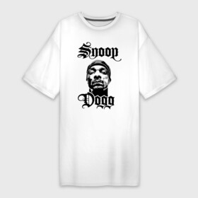 Платье-футболка хлопок с принтом Snoop Dogg ,  |  | rap | snoop dogg | музыка | рэп | снуп дог