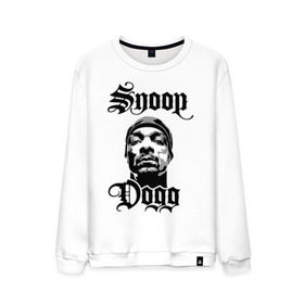 Мужской свитшот хлопок с принтом Snoop Dogg , 100% хлопок |  | rap | snoop dogg | музыка | рэп | снуп дог