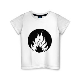 Детская футболка хлопок с принтом Дивергент - Бесстрашие , 100% хлопок | круглый вырез горловины, полуприлегающий силуэт, длина до линии бедер | бесстрашие | дивергент | огонь | символ