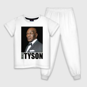 Детская пижама хлопок с принтом Mike Tyson , 100% хлопок |  брюки и футболка прямого кроя, без карманов, на брюках мягкая резинка на поясе и по низу штанин
 | майк тайсон