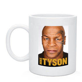 Кружка с принтом Mike Tyson , керамика | объем — 330 мл, диаметр — 80 мм. Принт наносится на бока кружки, можно сделать два разных изображения | Тематика изображения на принте: 