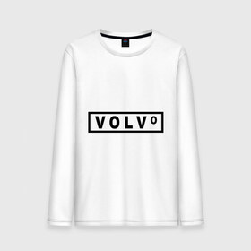 Мужской лонгслив хлопок с принтом Volvo , 100% хлопок |  | Тематика изображения на принте: valve | volvo | логотип