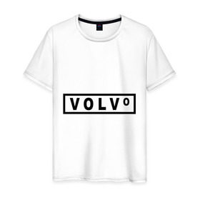 Мужская футболка хлопок с принтом Volvo , 100% хлопок | прямой крой, круглый вырез горловины, длина до линии бедер, слегка спущенное плечо. | valve | volvo | логотип