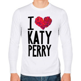 Мужской лонгслив хлопок с принтом I love Katy Perry , 100% хлопок |  | katy perry | pop | знаменитости | корона | кэти перри | музыка | певица