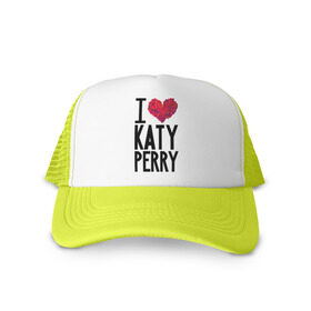 Кепка тракер с сеткой с принтом I love Katy Perry , трикотажное полотно; задняя часть — сетка | длинный козырек, универсальный размер, пластиковая застежка | katy perry | pop | знаменитости | корона | кэти перри | музыка | певица