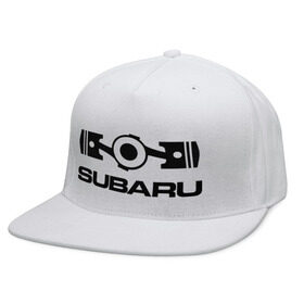 Кепка снепбек с прямым козырьком с принтом Subaru , хлопок 100% |  | logo | sti | subaru | авто | лого | субарик | субару