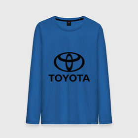 Мужской лонгслив хлопок с принтом Toyota Logo , 100% хлопок |  | Тематика изображения на принте: logo | toyota | логотип | тойота