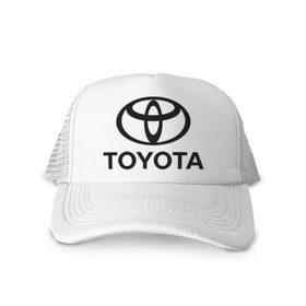 Кепка тракер с сеткой с принтом Toyota Logo , трикотажное полотно; задняя часть — сетка | длинный козырек, универсальный размер, пластиковая застежка | logo | toyota | логотип | тойота