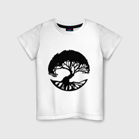 Детская футболка хлопок с принтом Дивергент - Дружелюбие , 100% хлопок | круглый вырез горловины, полуприлегающий силуэт, длина до линии бедер | дерево | дивергент | дружелюбие
