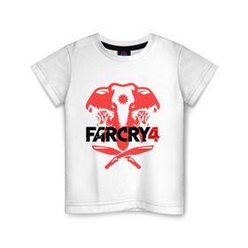 Детская футболка хлопок с принтом Far Cry 4 (1) , 100% хлопок | круглый вырез горловины, полуприлегающий силуэт, длина до линии бедер | cry | far | far cry | ubisoft | край | фар | фаркрай | юбисофт