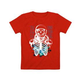 Детская футболка хлопок с принтом Бесконечный космос , 100% хлопок | круглый вырез горловины, полуприлегающий силуэт, длина до линии бедер | infinite | interstellar | space | univers | астронавт | бесконечный космос | вселенная | интерстеллар | космонавт
