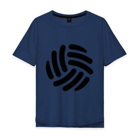 Мужская футболка хлопок Oversize с принтом Волейбольный мячик , 100% хлопок | свободный крой, круглый ворот, “спинка” длиннее передней части | волейбол