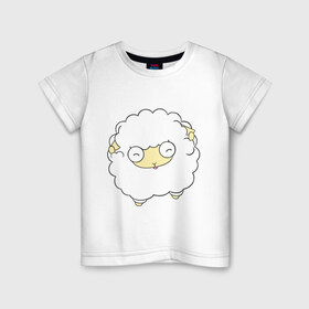 Детская футболка хлопок с принтом Овечка 2015 , 100% хлопок | круглый вырез горловины, полуприлегающий силуэт, длина до линии бедер | 