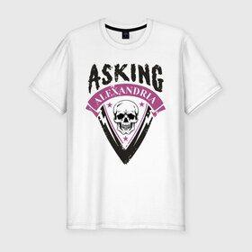 Мужская футболка премиум с принтом Asking Alexandria , 92% хлопок, 8% лайкра | приталенный силуэт, круглый вырез ворота, длина до линии бедра, короткий рукав | 