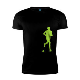 Мужская футболка премиум с принтом Рожден для бега , 92% хлопок, 8% лайкра | приталенный силуэт, круглый вырез ворота, длина до линии бедра, короткий рукав | Тематика изображения на принте: born to run | run | бегать | рожден | рожден бежать