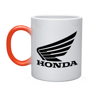 Кружка хамелеон с принтом Honda Motor , керамика | меняет цвет при нагревании, емкость 330 мл | Тематика изображения на принте: honda | motor | хонда