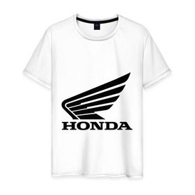 Мужская футболка хлопок с принтом Honda Motor , 100% хлопок | прямой крой, круглый вырез горловины, длина до линии бедер, слегка спущенное плечо. | honda | motor | хонда