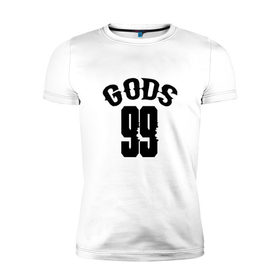 Мужская футболка премиум с принтом Los Angeles GODS 99 Exclusive , 92% хлопок, 8% лайкра | приталенный силуэт, круглый вырез ворота, длина до линии бедра, короткий рукав | 