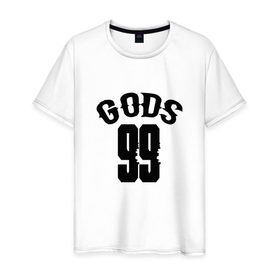 Мужская футболка хлопок с принтом Los Angeles GODS 99 Exclusive , 100% хлопок | прямой крой, круглый вырез горловины, длина до линии бедер, слегка спущенное плечо. | 