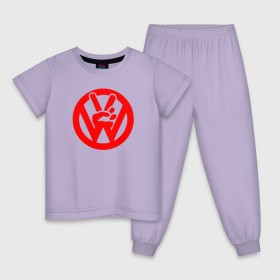 Детская пижама хлопок с принтом vw peace , 100% хлопок |  брюки и футболка прямого кроя, без карманов, на брюках мягкая резинка на поясе и по низу штанин
 | 