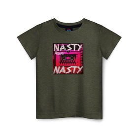 Детская футболка хлопок с принтом The Prodigy Nasty , 100% хлопок | круглый вырез горловины, полуприлегающий силуэт, длина до линии бедер | Тематика изображения на принте: 