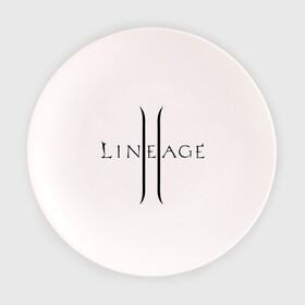 Тарелка 3D с принтом Lineage logo , фарфор | диаметр - 210 мм
диаметр для нанесения принта - 120 мм | Тематика изображения на принте: lineage | logo | игра | логотип