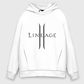 Мужское худи Oversize хлопок с принтом Lineage logo , френч-терри — 70% хлопок, 30% полиэстер. Мягкий теплый начес внутри —100% хлопок | боковые карманы, эластичные манжеты и нижняя кромка, капюшон на магнитной кнопке | lineage | logo | игра | логотип