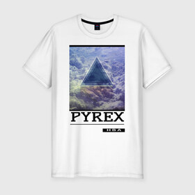 Мужская футболка премиум с принтом Pyrex | Jarenex edit. , 92% хлопок, 8% лайкра | приталенный силуэт, круглый вырез ворота, длина до линии бедра, короткий рукав | 