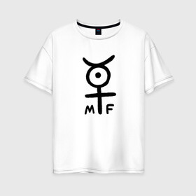 Женская футболка хлопок Oversize с принтом мистер фримен , 100% хлопок | свободный крой, круглый ворот, спущенный рукав, длина до линии бедер
 | @