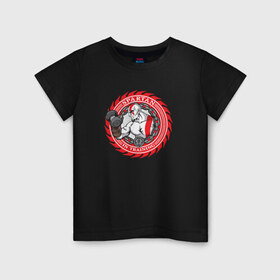 Детская футболка хлопок с принтом Спартанцы , 100% хлопок | круглый вырез горловины, полуприлегающий силуэт, длина до линии бедер | спарта
