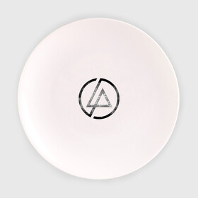 Тарелка с принтом Linkin Park , фарфор | диаметр - 210 мм
диаметр для нанесения принта - 120 мм | 