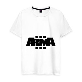 Мужская футболка хлопок с принтом Arma 3 , 100% хлопок | прямой крой, круглый вырез горловины, длина до линии бедер, слегка спущенное плечо. | arma 3 | игры