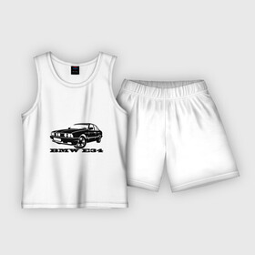 Детская пижама с шортами хлопок с принтом BMW e34 5 series ,  |  | bmw | e34 | бмв
