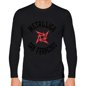 Мужской лонгслив хлопок с принтом Metallica (San Francisco) , 100% хлопок |  | Тематика изображения на принте: metallica | san francisco