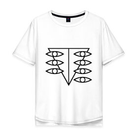 Мужская футболка хлопок Oversize с принтом Евангелион , 100% хлопок | свободный крой, круглый ворот, “спинка” длиннее передней части | аниме | евангелион