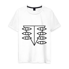 Мужская футболка хлопок с принтом Евангелион , 100% хлопок | прямой крой, круглый вырез горловины, длина до линии бедер, слегка спущенное плечо. | аниме | евангелион