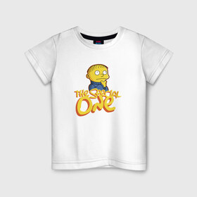 Детская футболка хлопок с принтом Ральф - Особенный , 100% хлопок | круглый вырез горловины, полуприлегающий силуэт, длина до линии бедер | gomer | барт | симпсонs | симпсоны