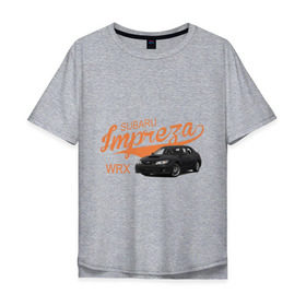 Мужская футболка хлопок Oversize с принтом Subaru Impreza , 100% хлопок | свободный крой, круглый ворот, “спинка” длиннее передней части | subaru impreza | авто | автомобилистам | водителям | машина | ретро | тачка