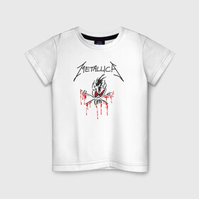 Детская футболка хлопок с принтом Metallica - Scary Guy , 100% хлопок | круглый вырез горловины, полуприлегающий силуэт, длина до линии бедер | Тематика изображения на принте: металлика